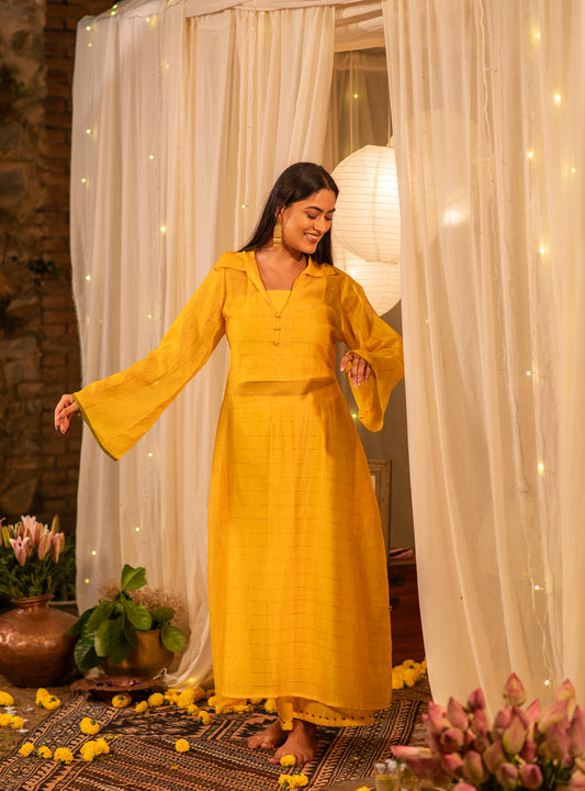 Heba Dress : Haldi Maheshwari
