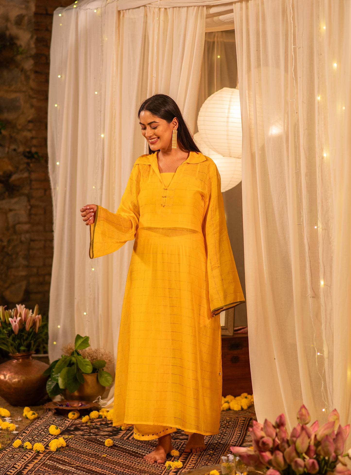 Heba Dress : Haldi Maheshwari