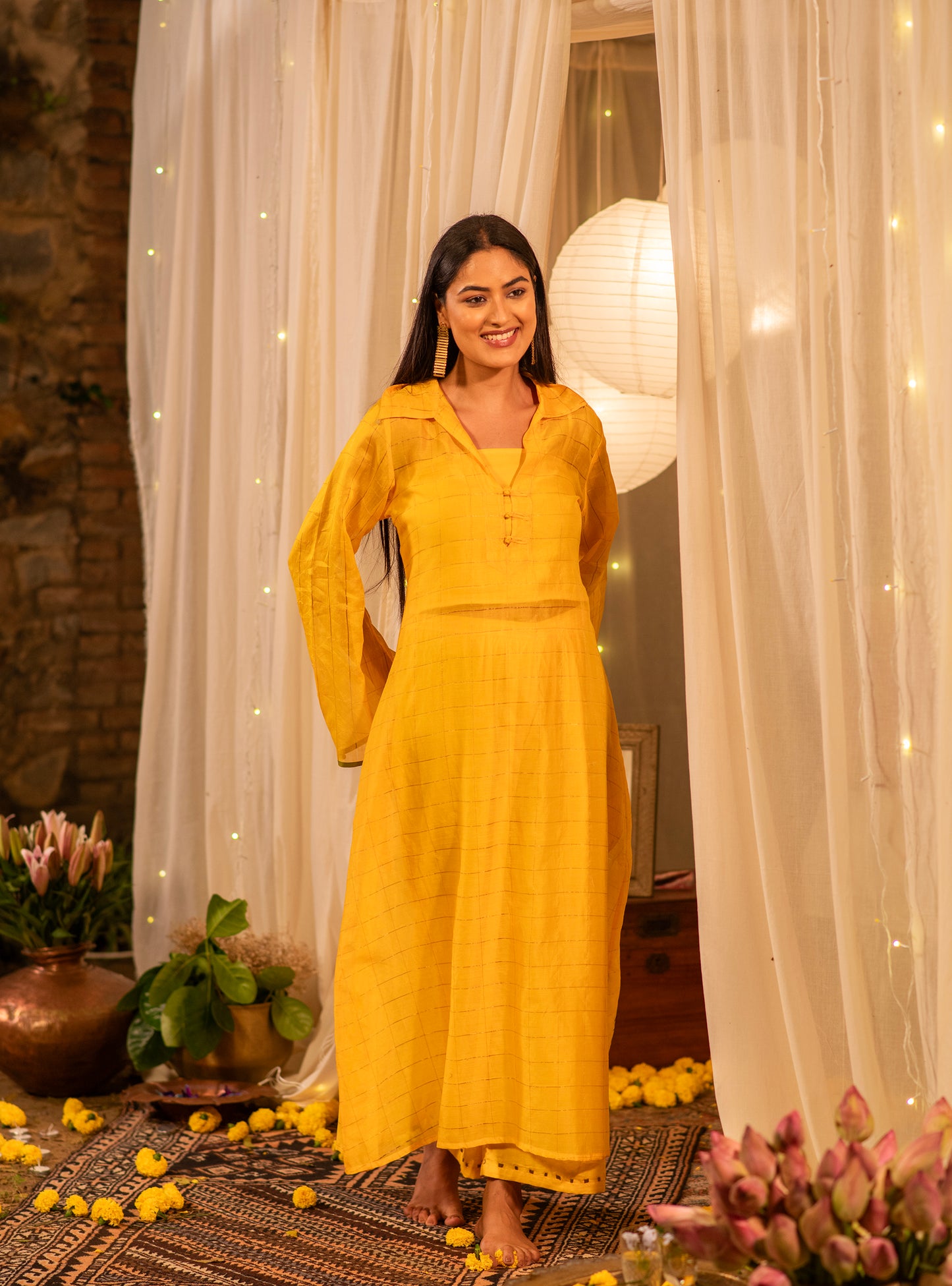 Heba Dress : Haldi Maheshwari