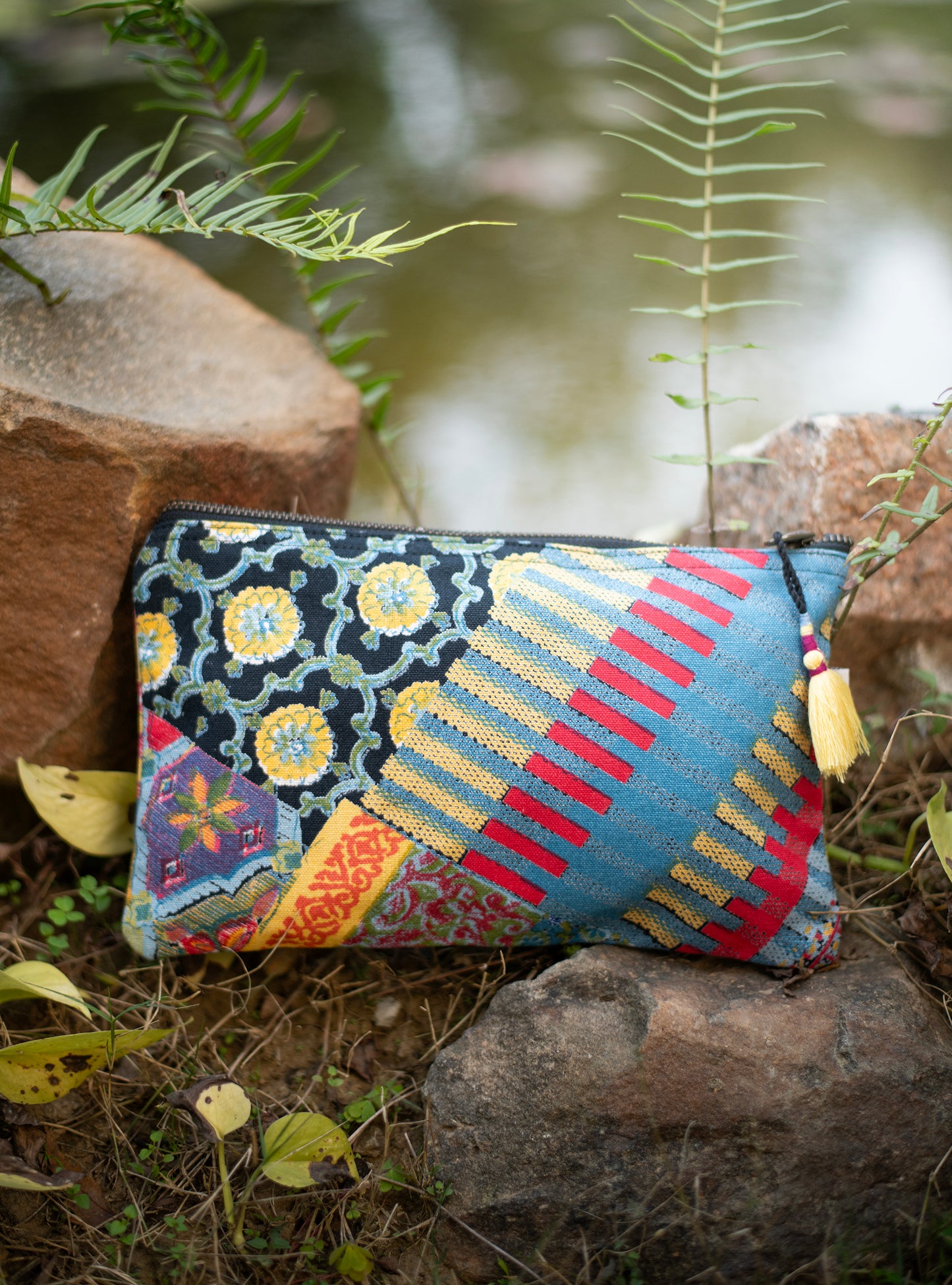 Pencil Pouch : Mezze Black Duck Canvas