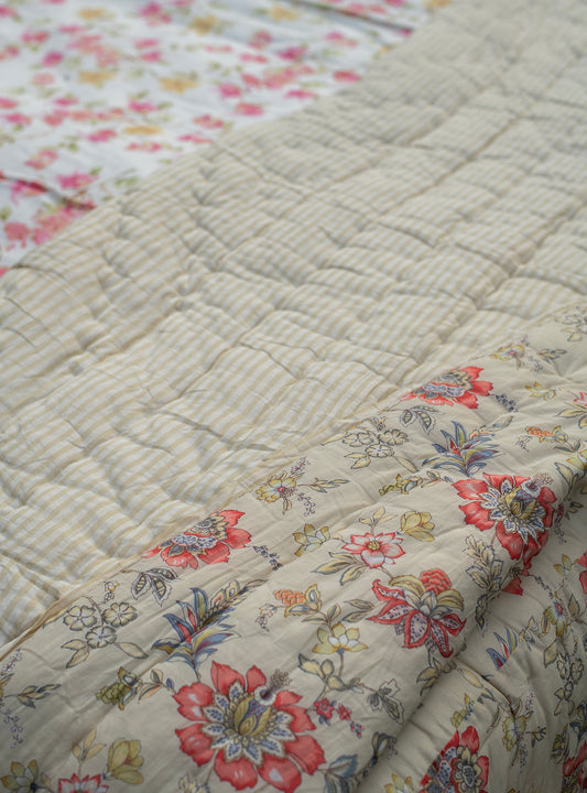 Printed Quilt Rev : Rio Ivory Voile
