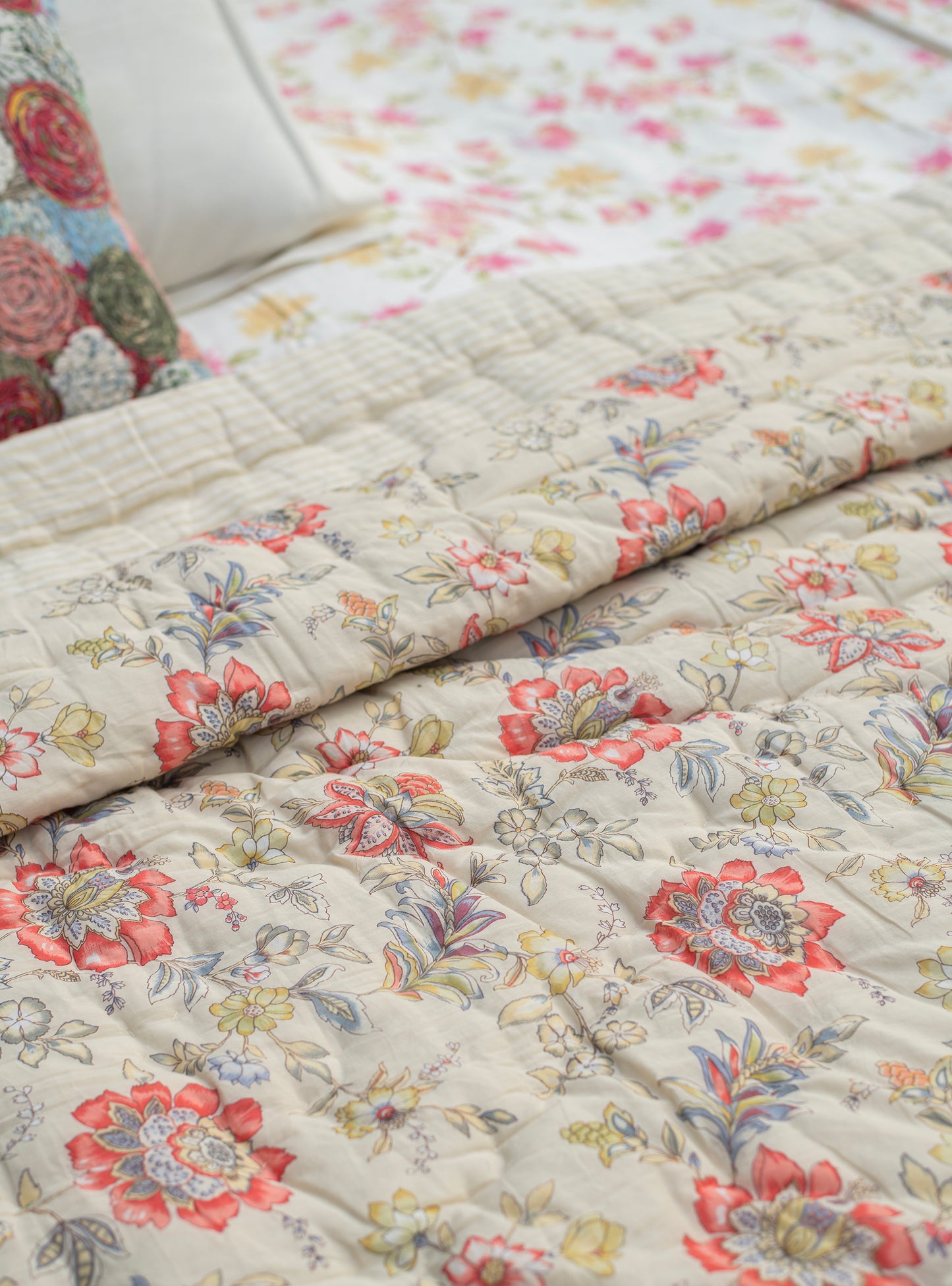 Printed Quilt Rev : Rio Ivory Voile