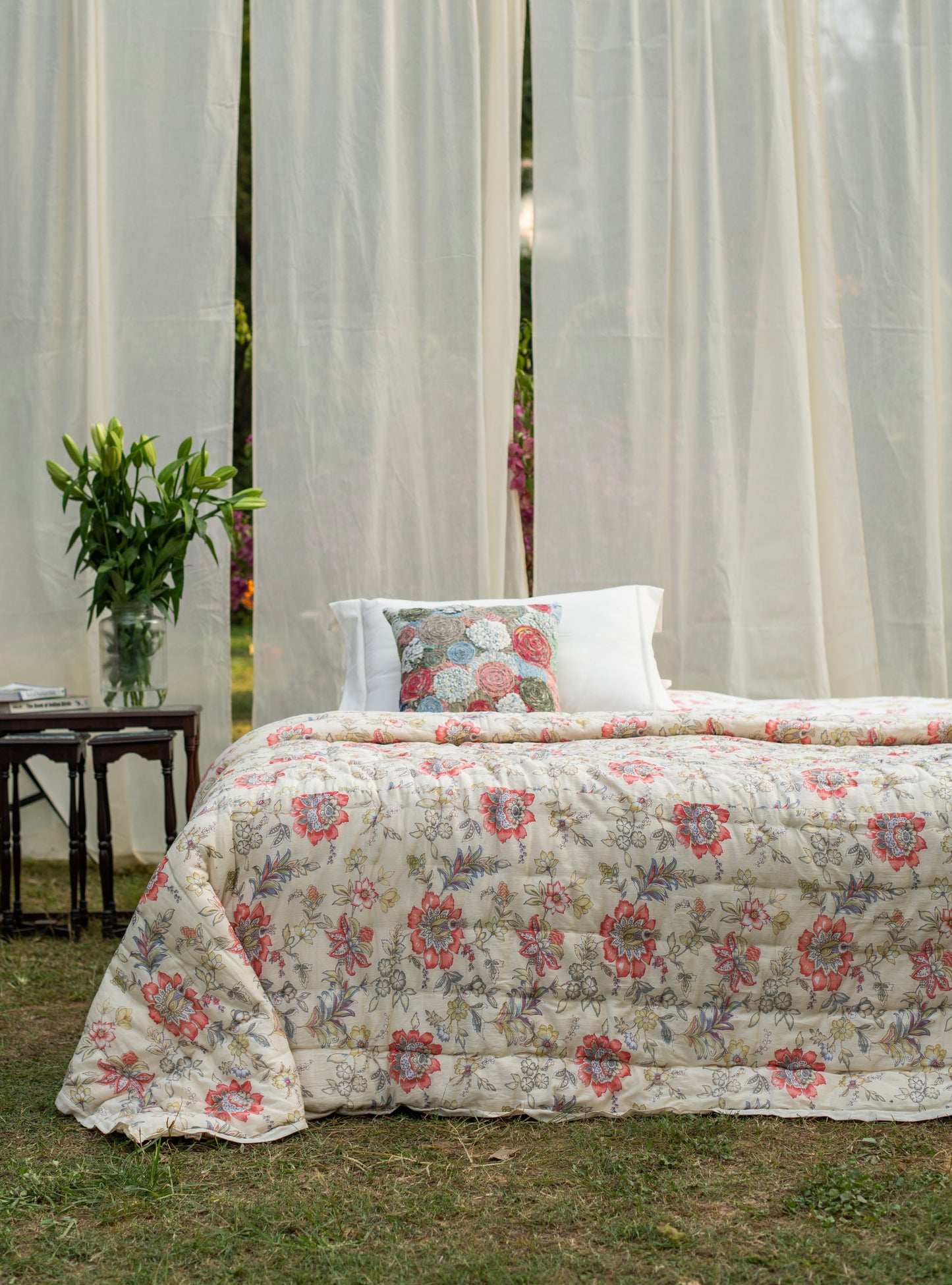 Printed Quilt Rev : Rio Ivory Voile