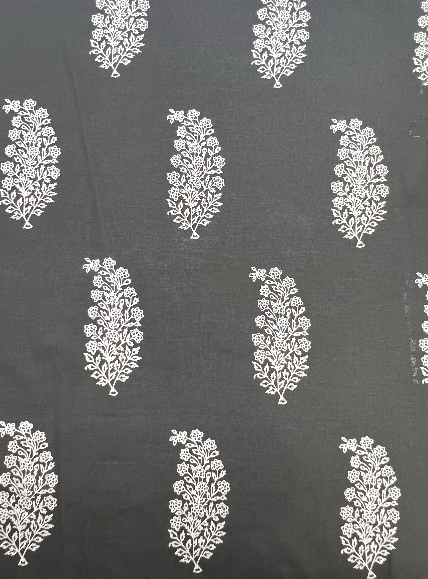 Cotton Cambric Fabric  : Rosa buti black