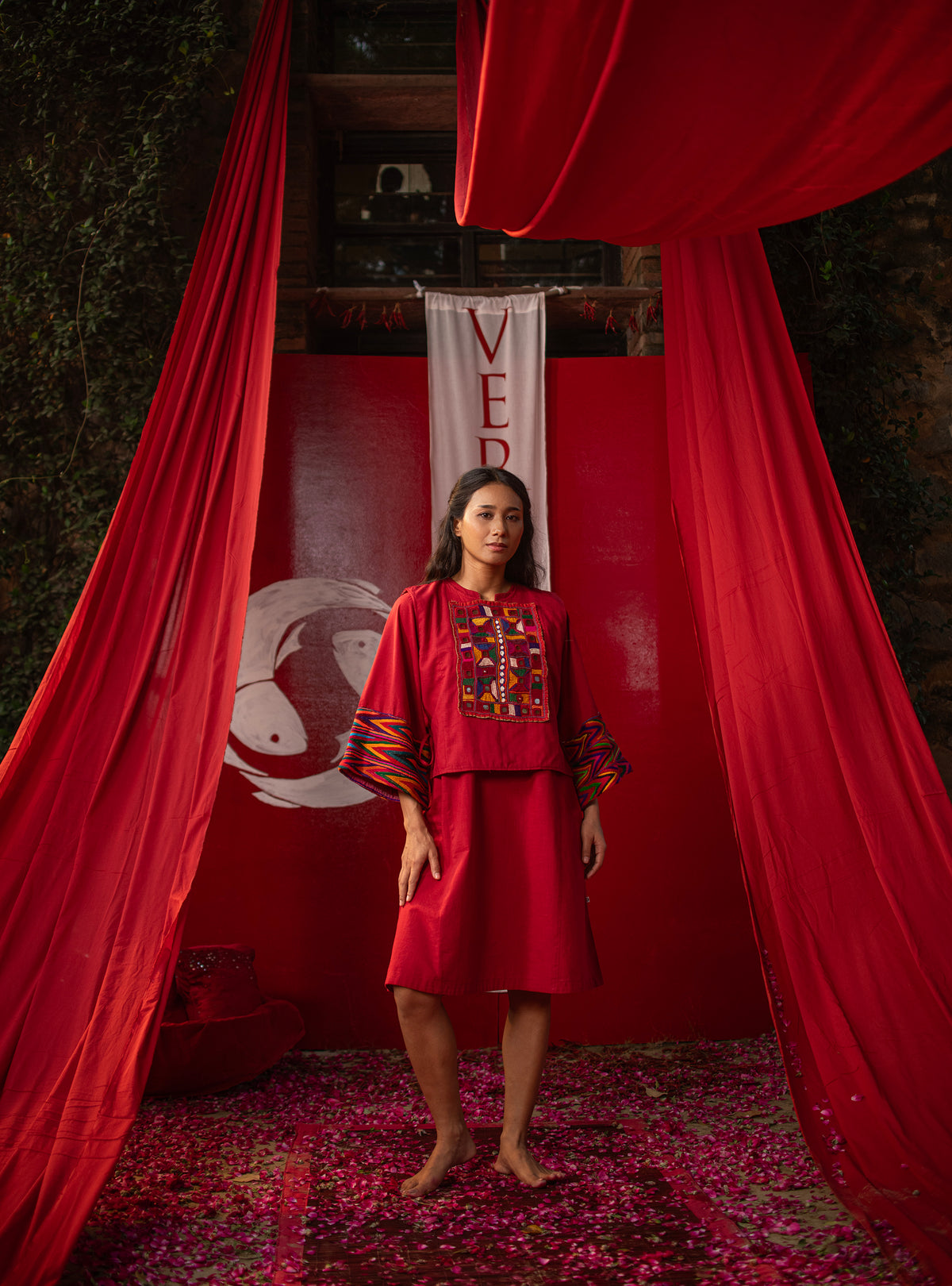 Rann Jacket : Crimson Slub