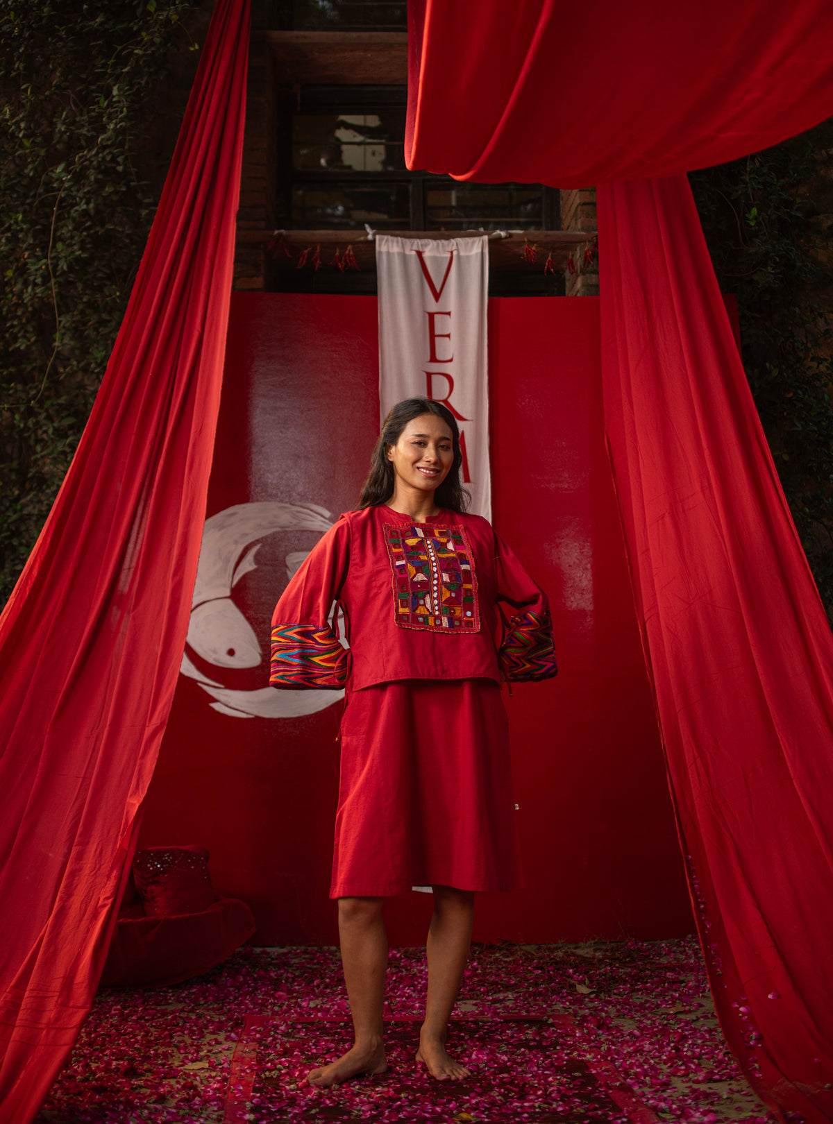 Rann Jacket : Crimson Slub