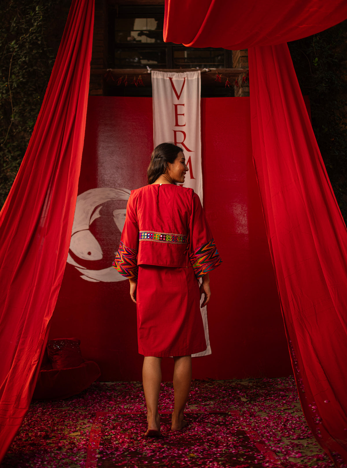 Rann Jacket : Crimson Slub