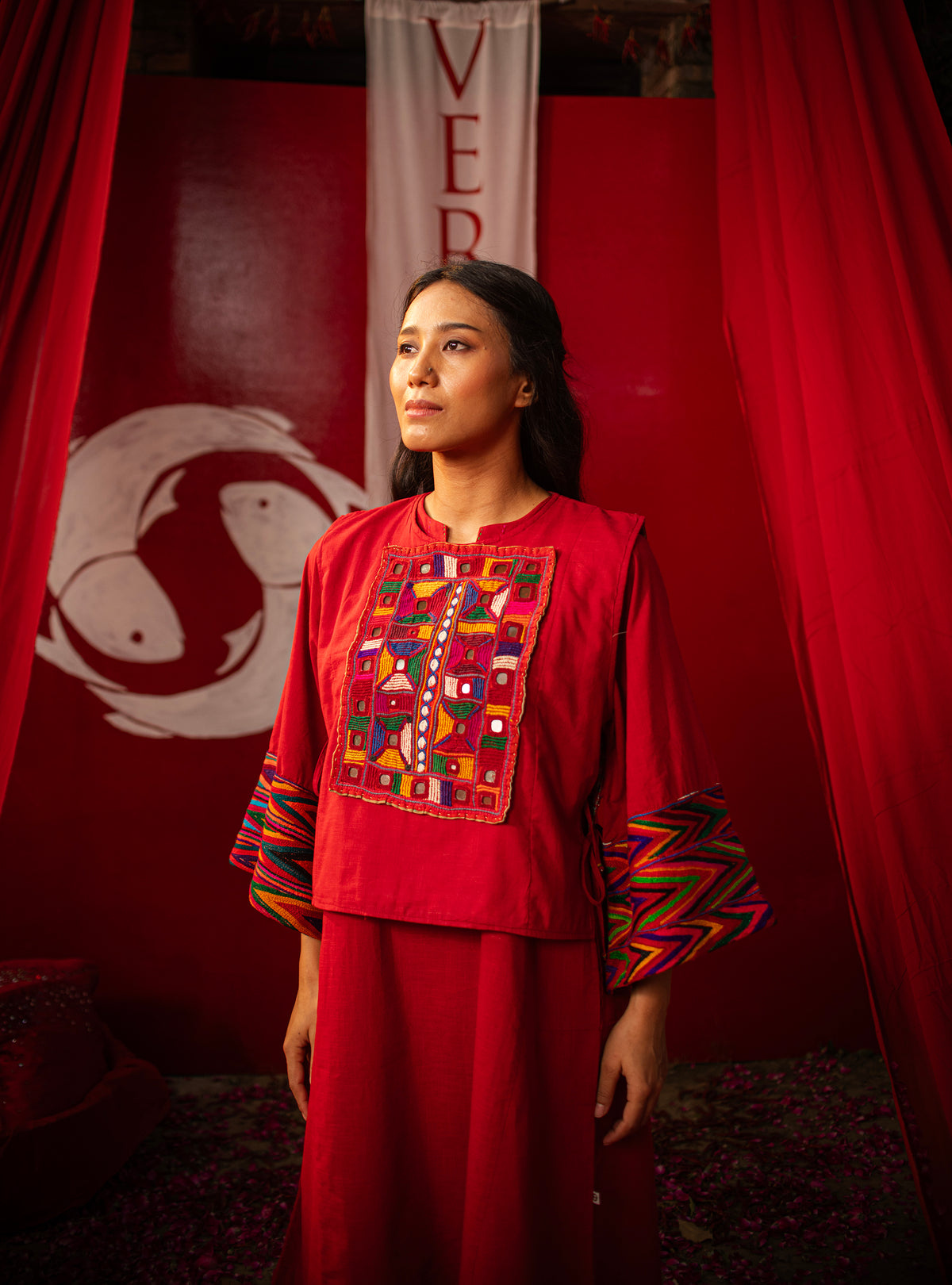 Rann Jacket : Crimson Slub