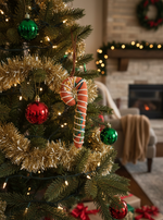 Santa : Candy Cane Hanging