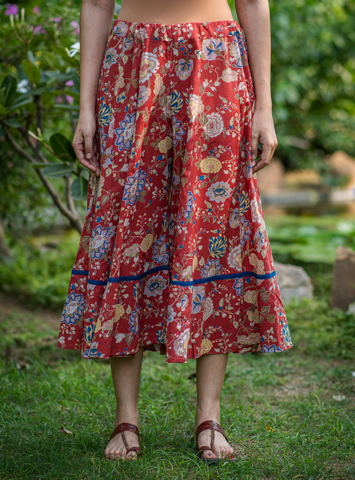 Sharara Pant : Malabar Rust