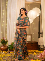 Saree : Malabar Emerald Chanderi