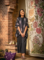 Shimmery Shrug : Rosa Buti Black Voile