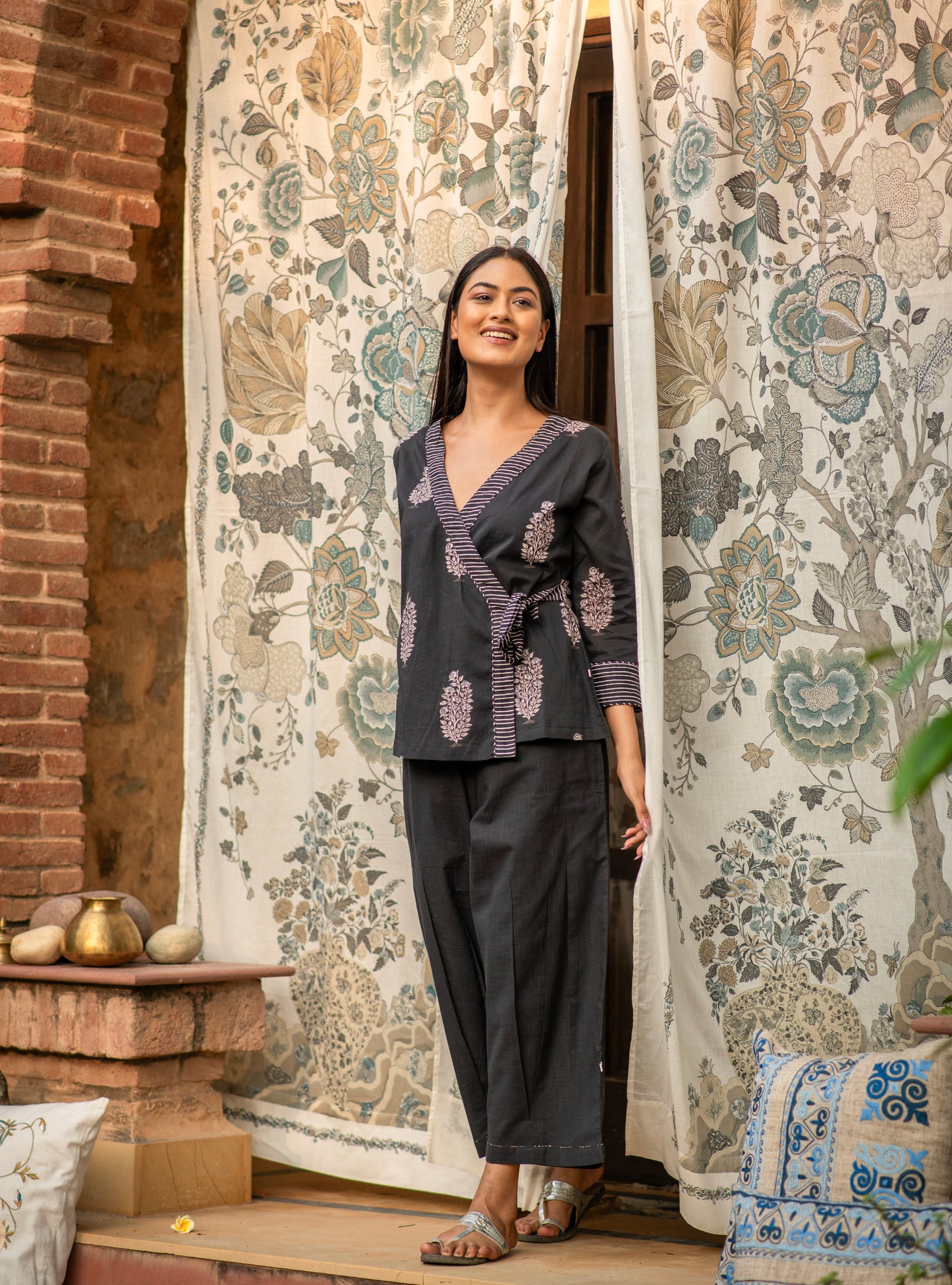 Voile Curtain : Tree of Life Ocean