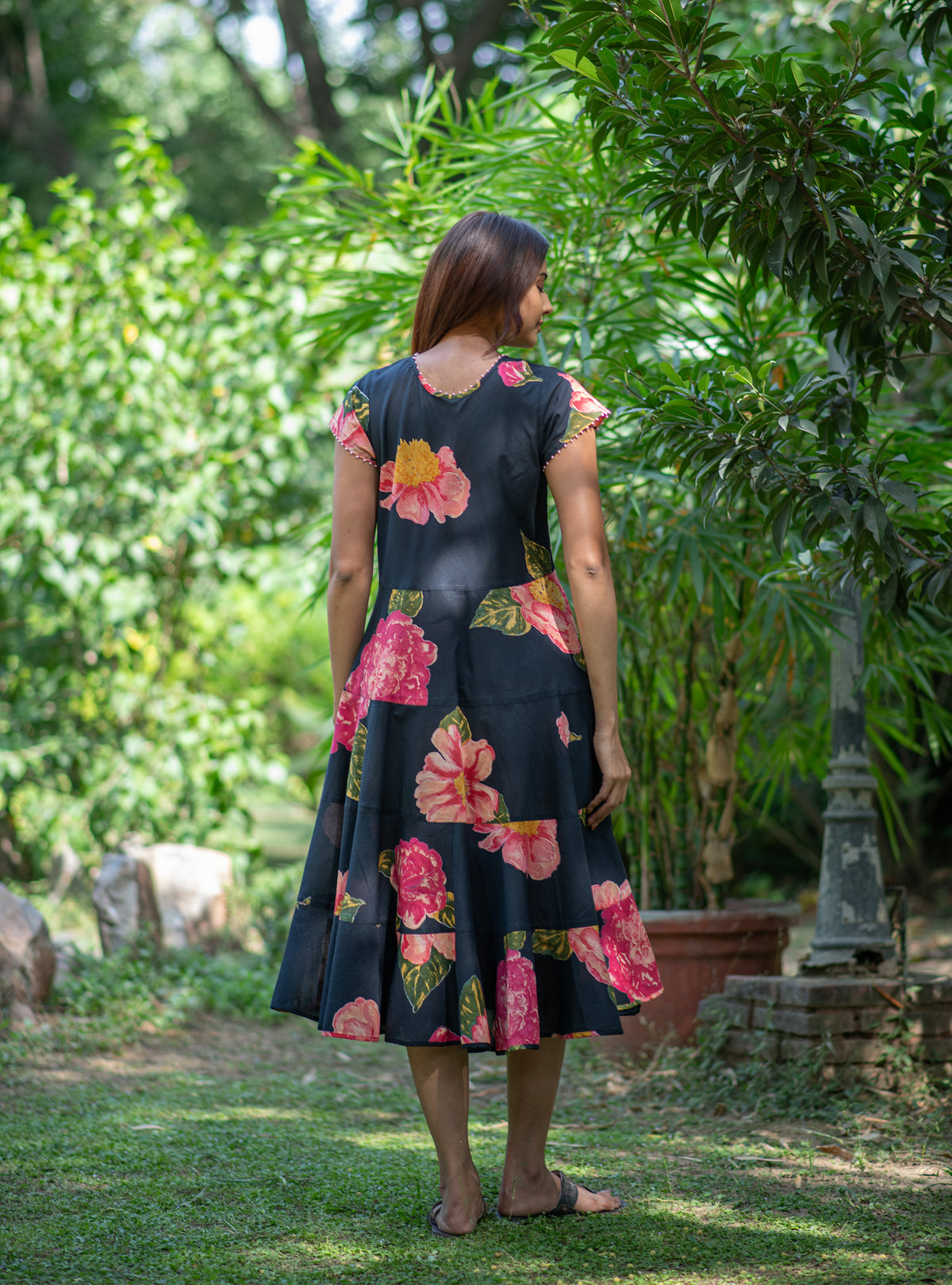Summer Dress : Madrid Black Voile