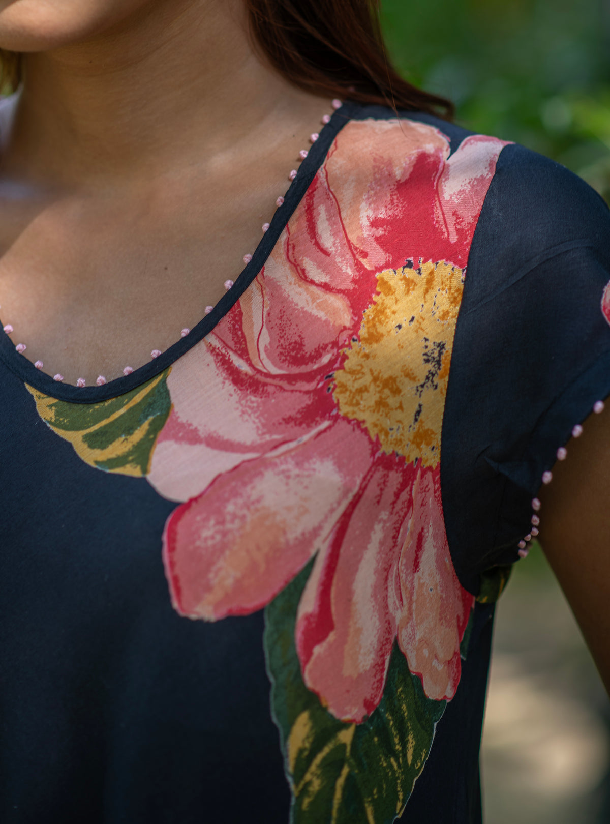 Summer Dress : Madrid Black Voile