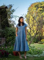 Summer Dress : Taj Blue Voile