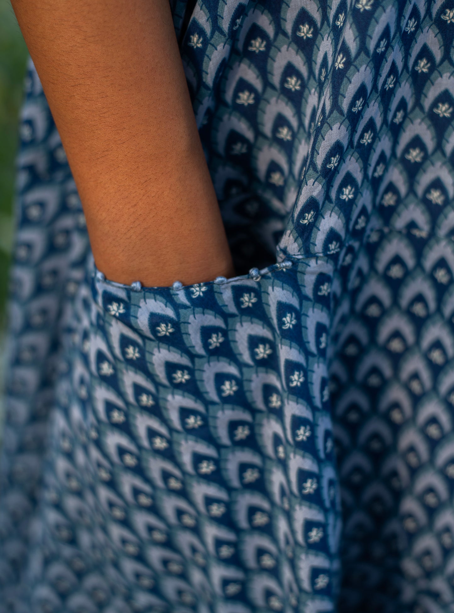 Summer Dress : Taj Blue Voile