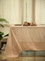 Handloom Table Cloth : Jaal Beige