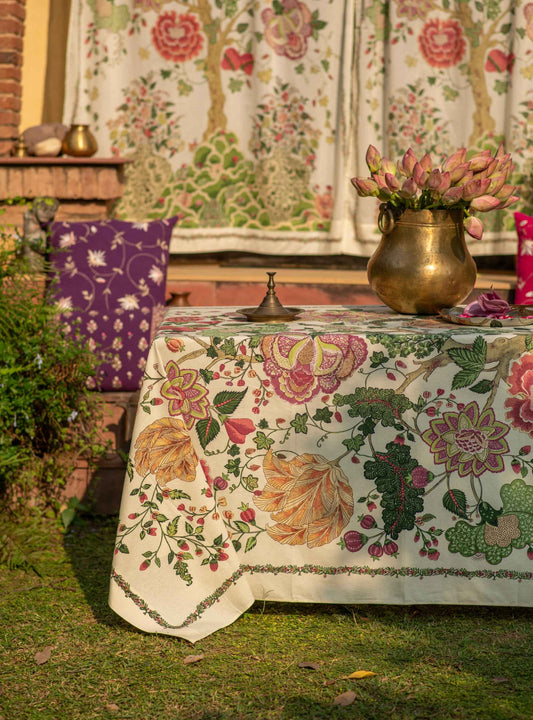 Table Cloth : Tree Of Life cream