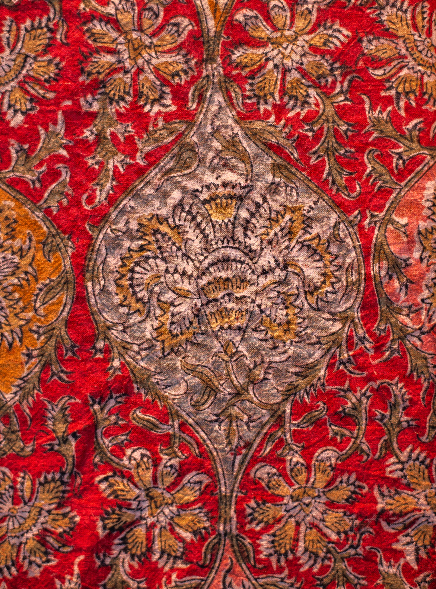 Kalamkari Table Cloth : Jabeli Red Sheeting