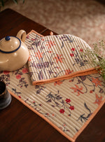 Tea Cosy Set of 2 : Garden Taupe Sheeting