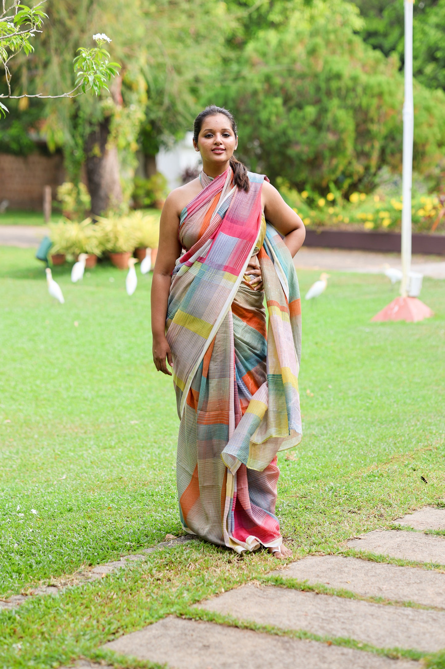 Saree : Recoco Multi  Chanderi