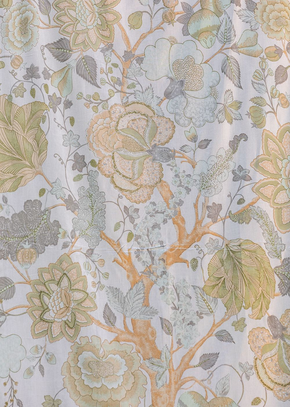 Printed Curtain : Tree Of Life Moss Voile