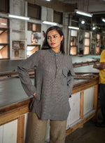 U Shaped : Short Tunic Handloom