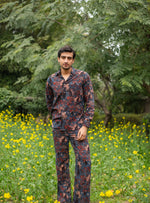 Xavier Shirt Full Sleeves : Ajrakh Ubud Indigo Voile