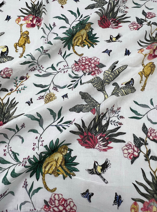 Cotton Voile  Fabric  : Ubud White