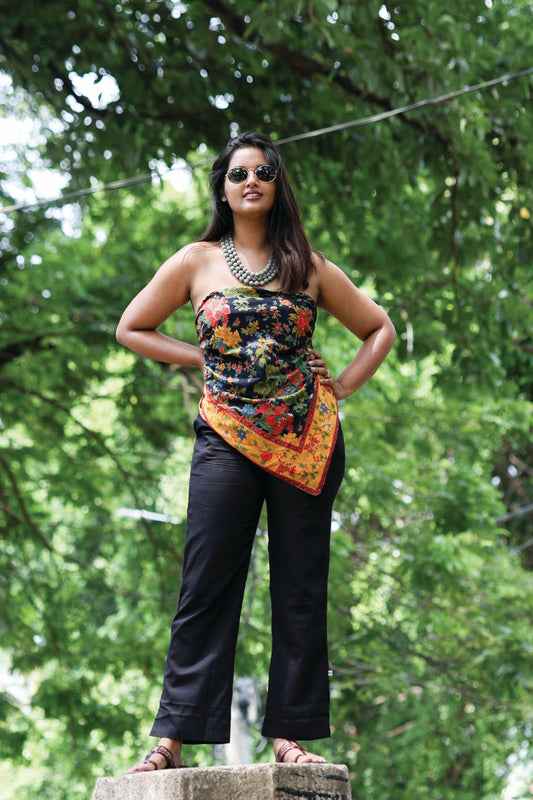 Slim Pant Satin : Black