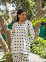 V Neck Tunic  : Ikat Multi