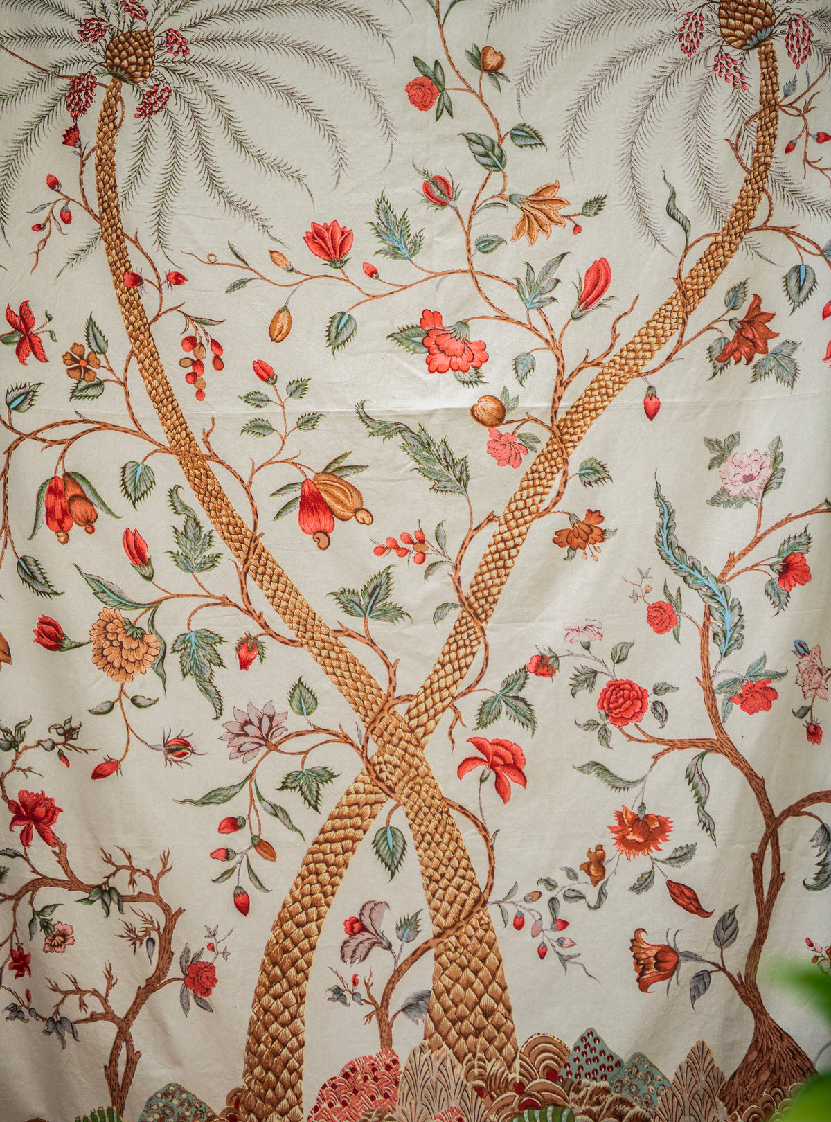 Wall Hanging Palm : Tree of Life Beige Sheeting