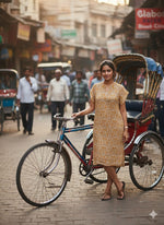 Capo Dress : Lilia Beige Linen