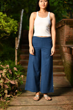 Ellie Pant : Solid Indigo Textured