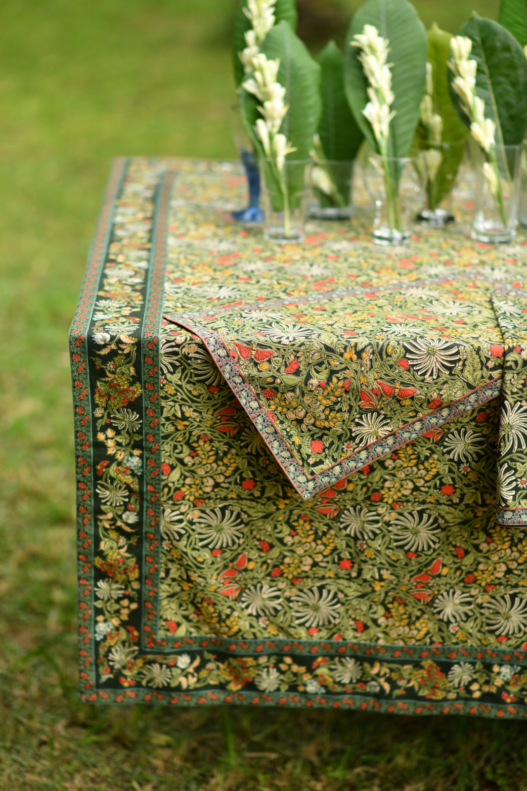 Printed Table Cloth : Palm Olive Sheeting