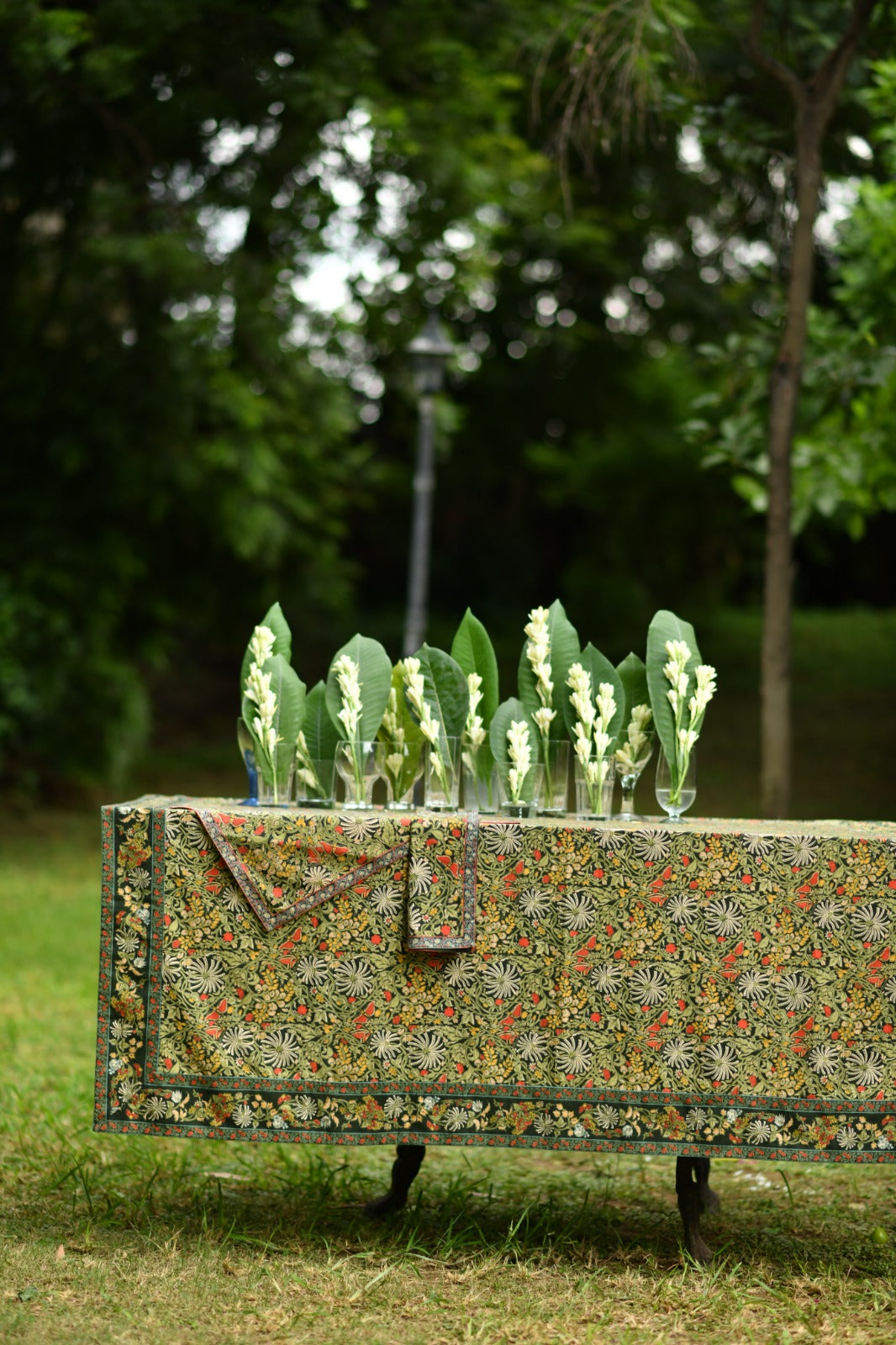 Printed Table Cloth : Palm Olive Sheeting