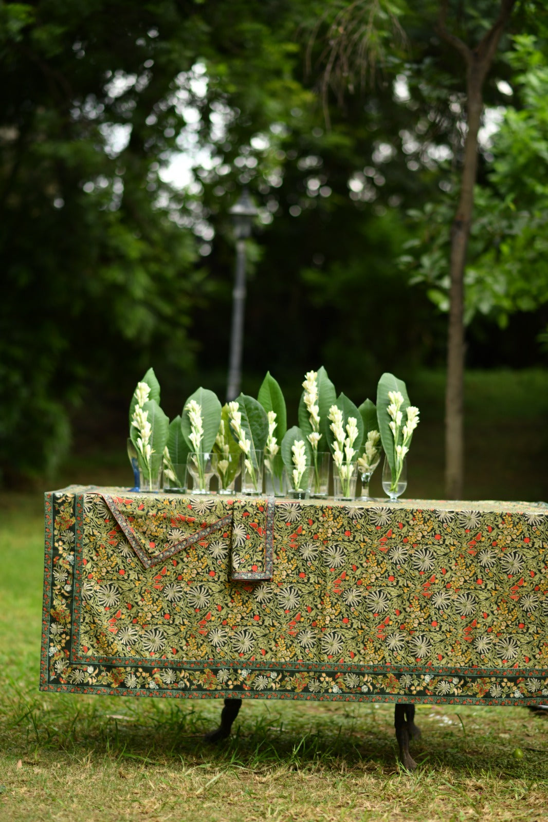 Printed Table Cloth : Palm Olive Sheeting