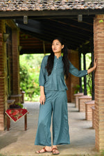 Blake Pant : Solid Dark Grey Voile