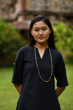 Rectangular Beads Necklace : Handcrafted Brass