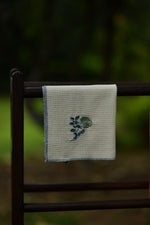 Face Towel Emb : Toile Buti Ivory Honey Comb