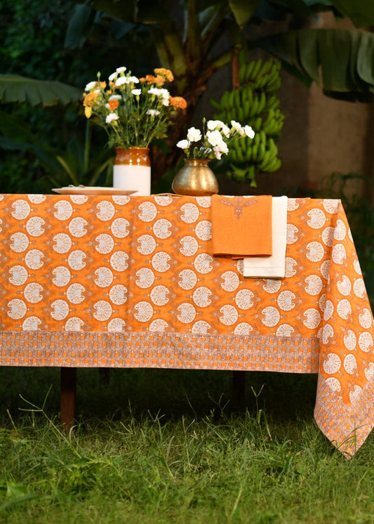 Printed Table Cloth : Shahi Mustard Sheeting