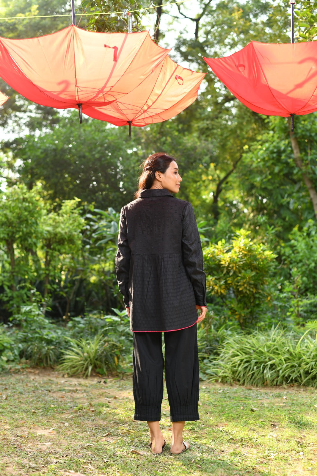 Jessi Top : Solid Black Cutwork