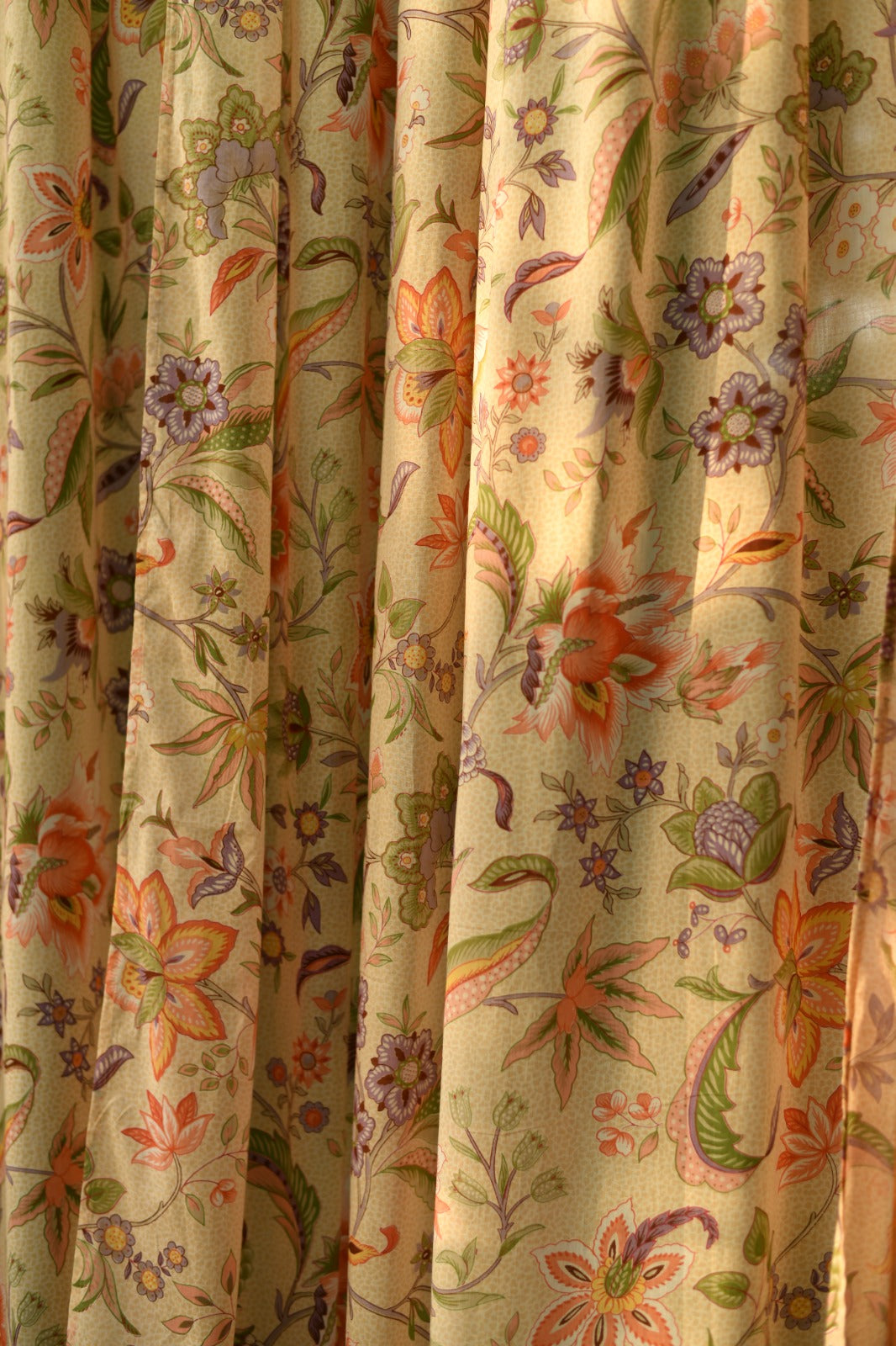 Printed Curtain : Kerala Cream Voile