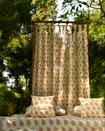 Printed Curtain : Indian Rose Linen