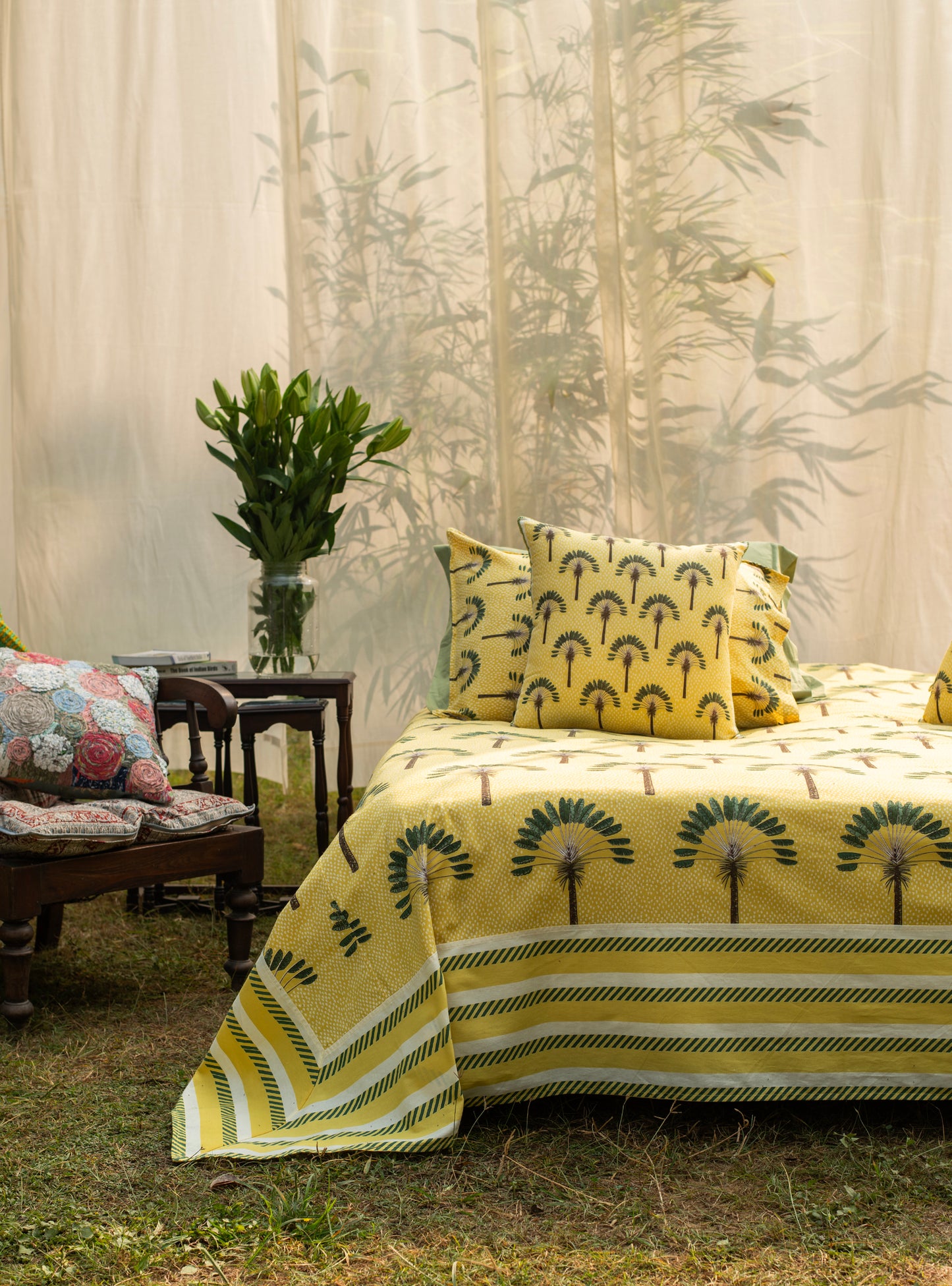Printed Bed Sheet : Banana Lemon Cambric