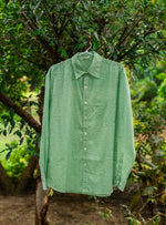Xavier Shirt Full Sleeves : Scales Green Voile