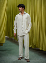 Xavier Shirt FS : Solid Natural Cotton Flax