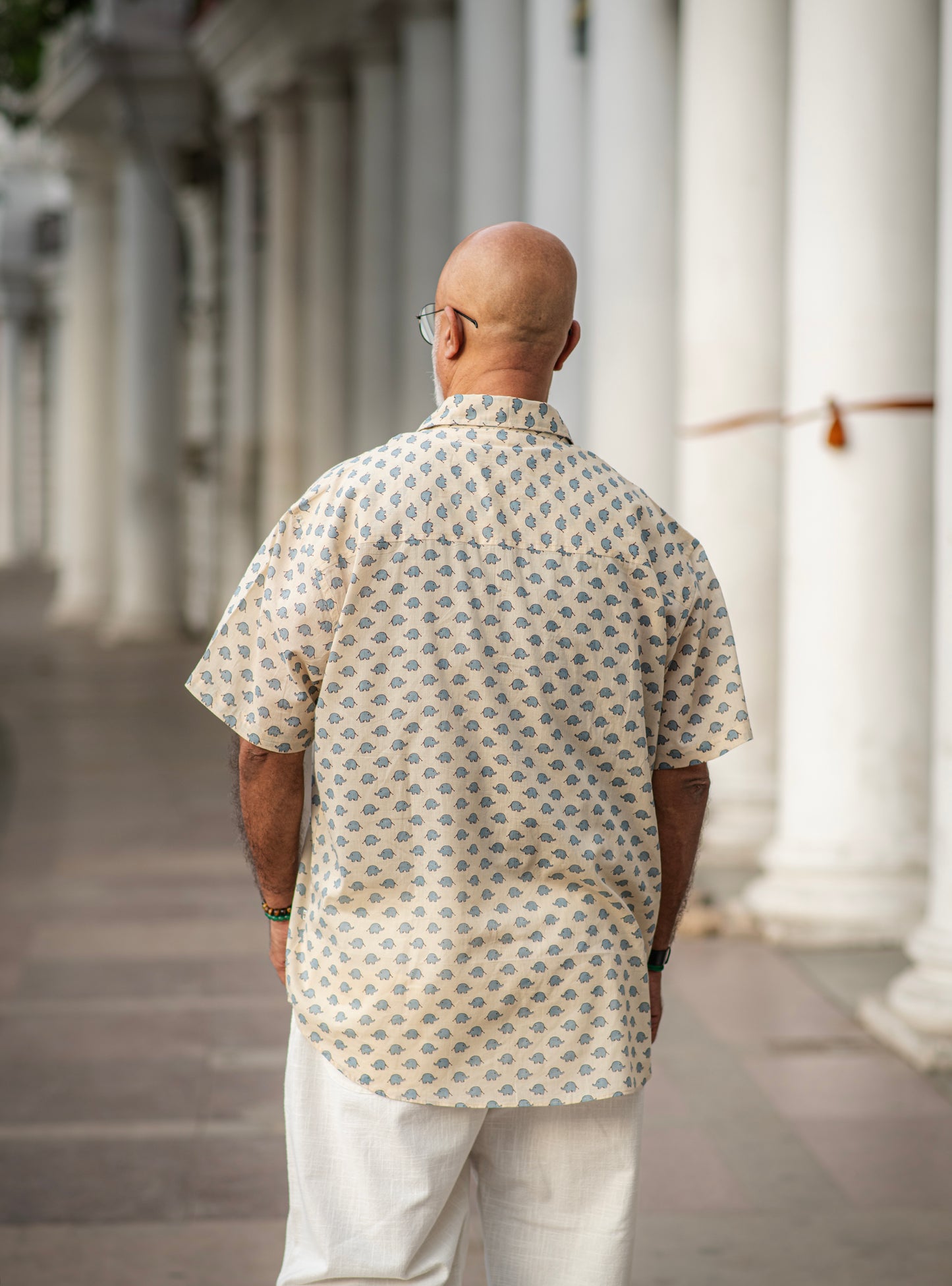 Xavier Shirt Half Sleeves : Appu Beige Voile