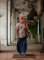 Balloon Pant : Solid Indigo Slub